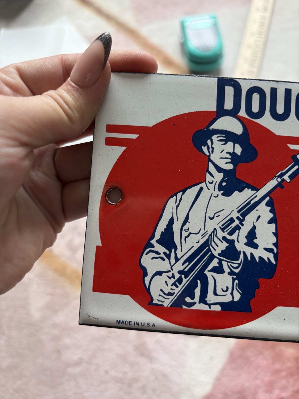 Porcelain Dough Boy Prophylactic Sign