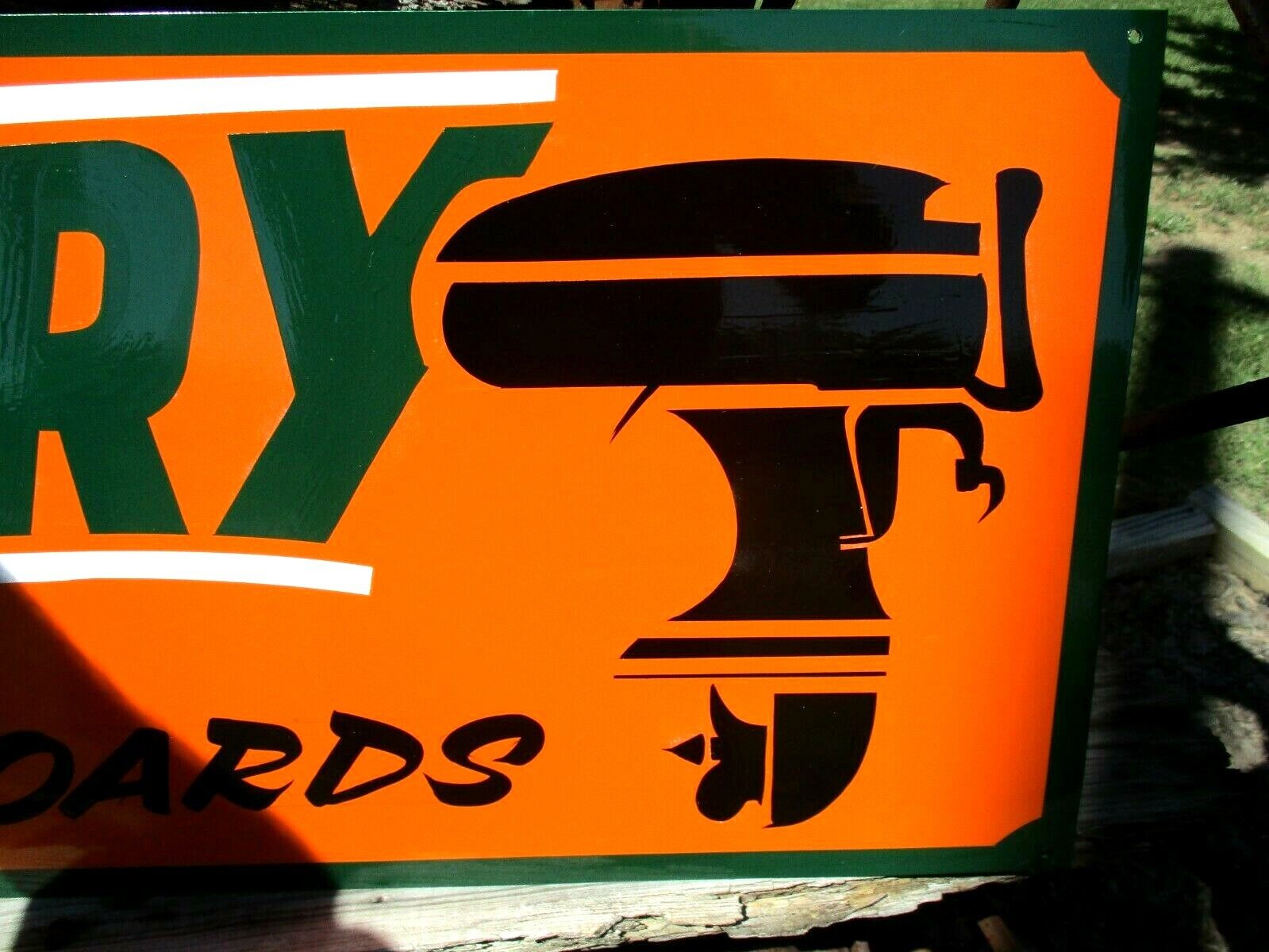 36” Vintage Hand Painted MERCURY OUTBOARD MOTORS Boat Shop Sign Fishing Gas Oil