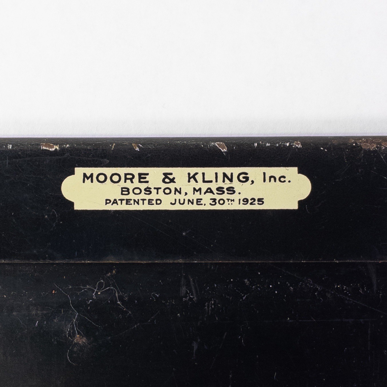 Vintage Moore & Kling Boston Mass. Black/White Metal Gas Station Price Panel #9
