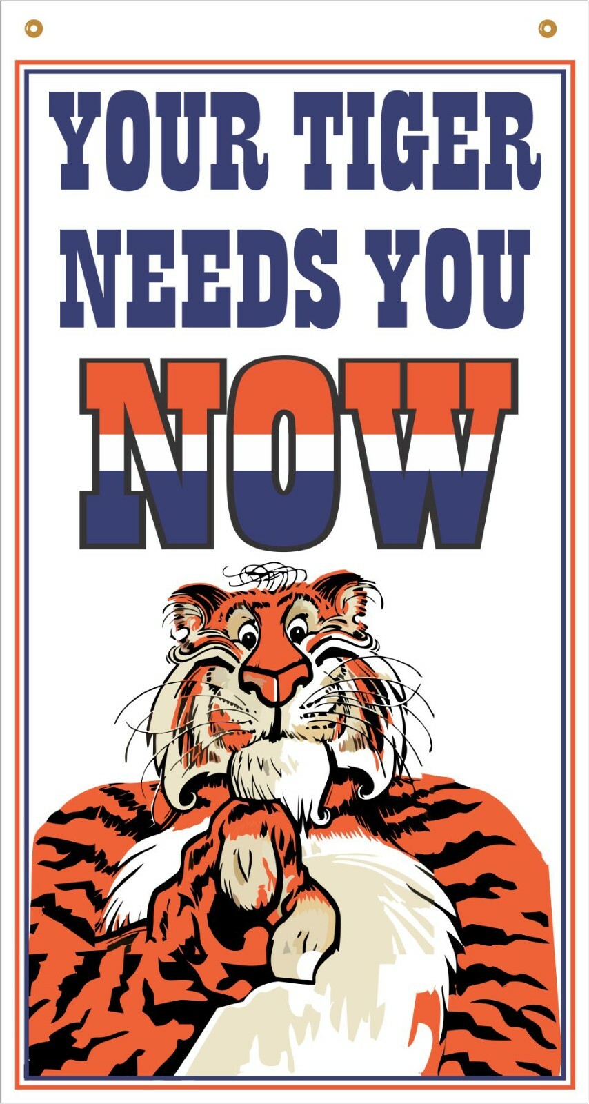 Esso Tiger Tank Vintage Style Dealer Promo Display Banner Exxon Gas Oil