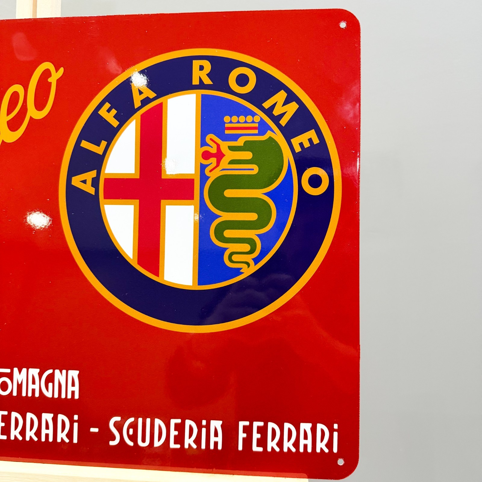 Alfa Romeo Emilia Romagna Heavy Metal Sign – 60 × 40 cm (23.6” × 15.7”)