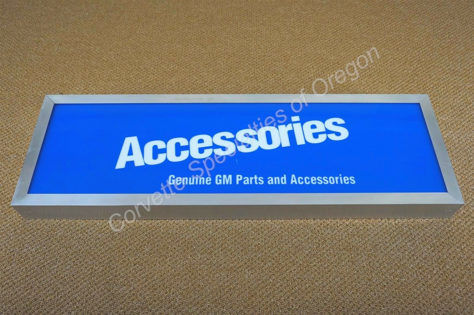 Original Genuine GM Parts & Accessories 34″x11″ 2 Sided Hanging Dealer Sign OK