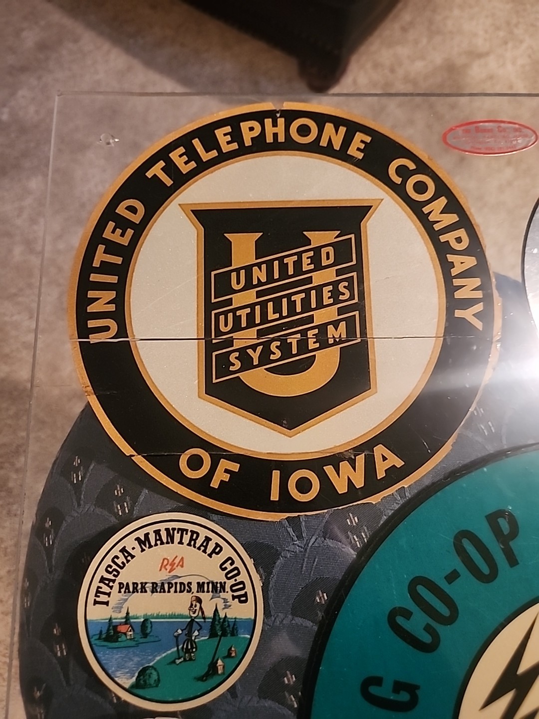 Vintage Utility And Industrial Advertisement Sticker Sign 15×22 1/2