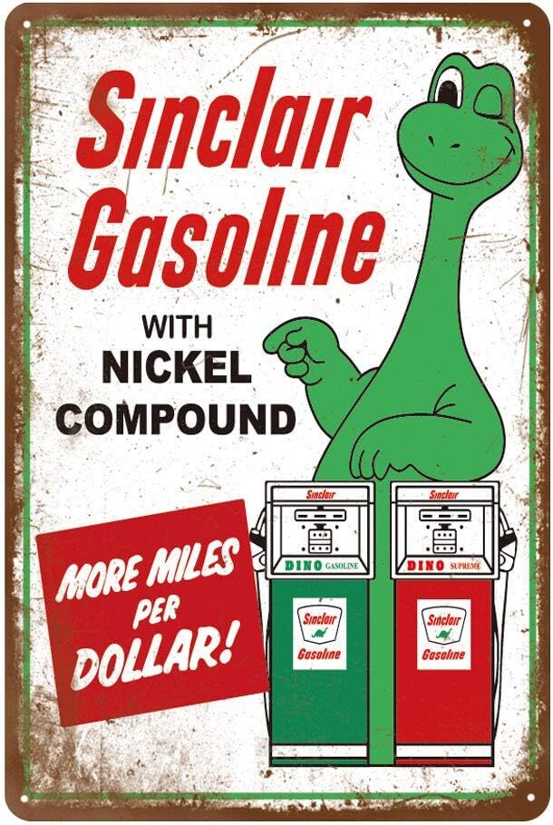 Reproduced Vintage Tin Metal Signs 8×12 Inches, Gas Oil Car for Garage Man Cave