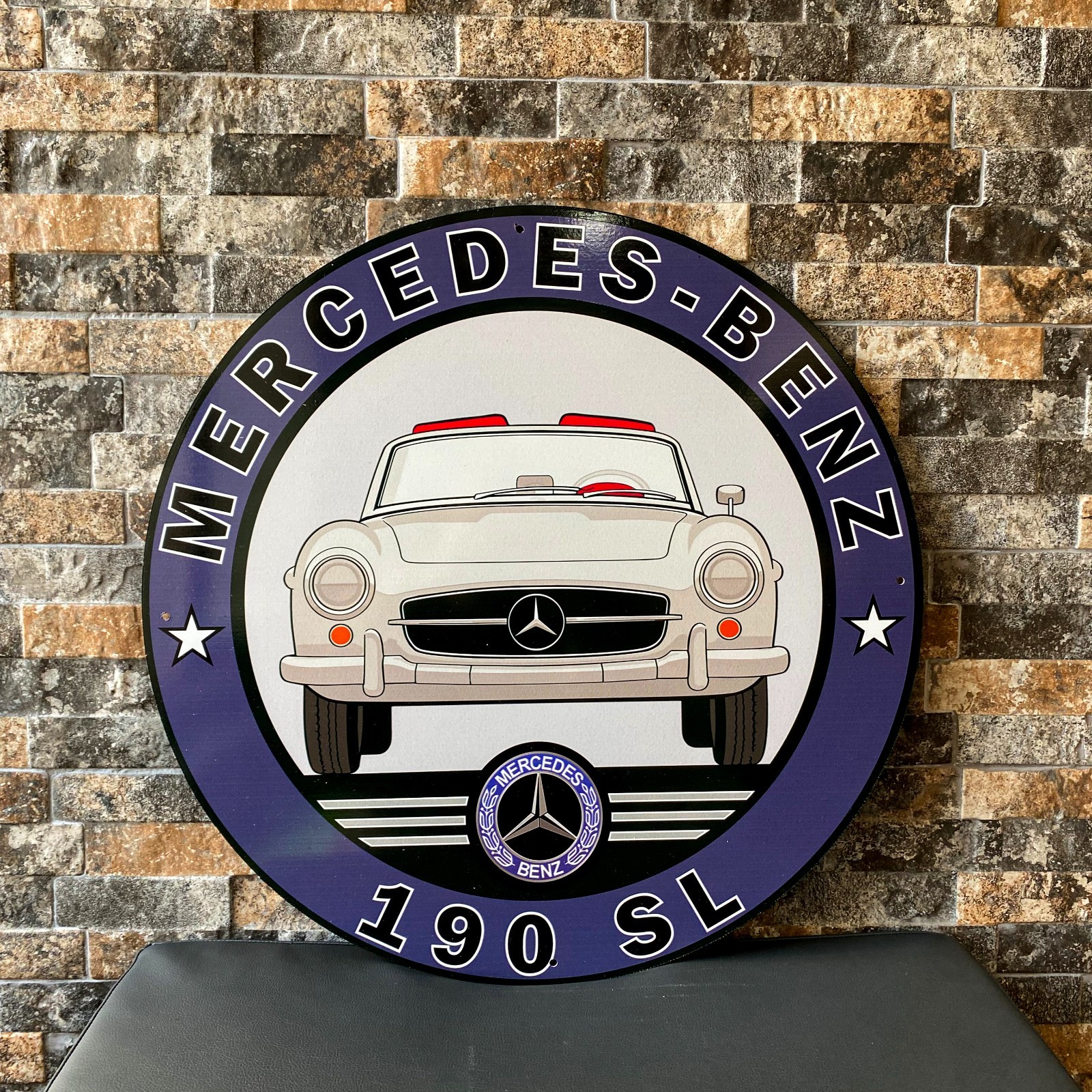 Mercedes-Benz 190 SL – Heavy Metal Sign (1955) – 19.7″ (50cm)