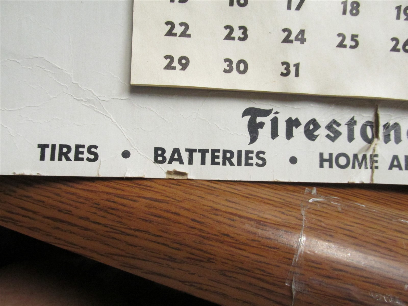 Davison, Mich. Hank’s Bait Shell Service FIRESTONE Tires 1956 Calendar AWESOME!