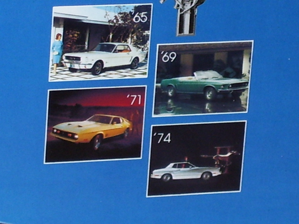 MUSTANG — Original Vintage Sign Tray – DATED “1978” – Tells HISTORY of MUSTANG
