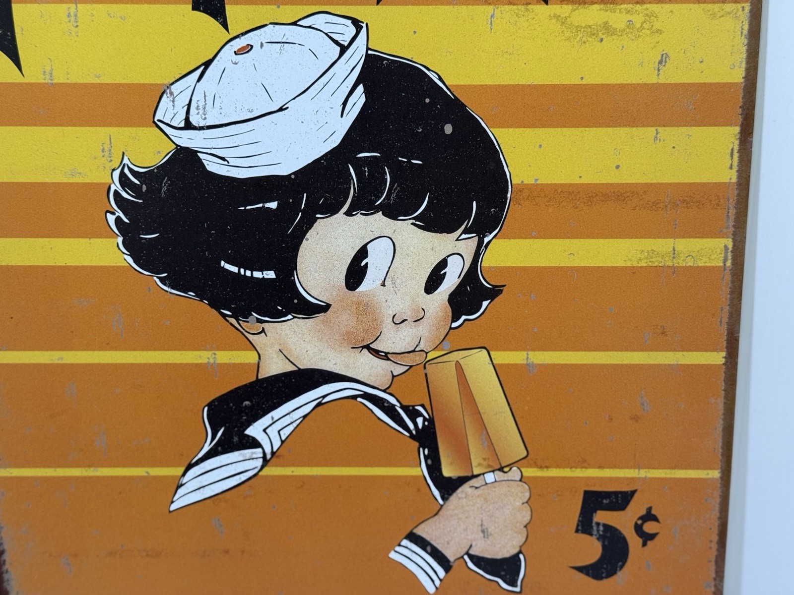 Vintage Good Humor Popsicles Metal Sign 16×12.5 Made USA Ice Cream Americana