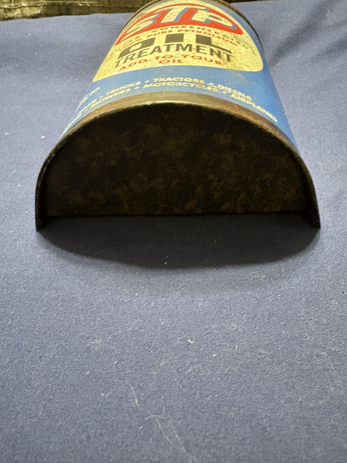 Vintage Style STP Oil Treatment Can Metal Wall Decor Man Cave Shop Decor. T 2