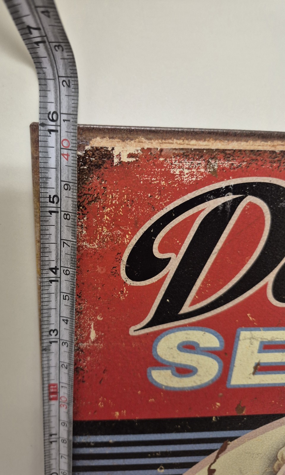Dependable Service Spark Plugs Vintage Look 16×12.5″Metal Wall Garage Sign.