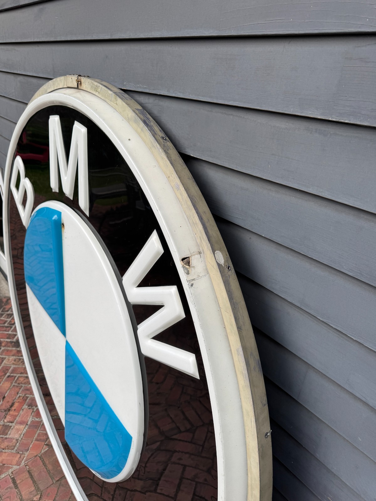 HUGE VINTAGE BMW DEALERSHIP SIGN (6 FEET WIDE) 1980s