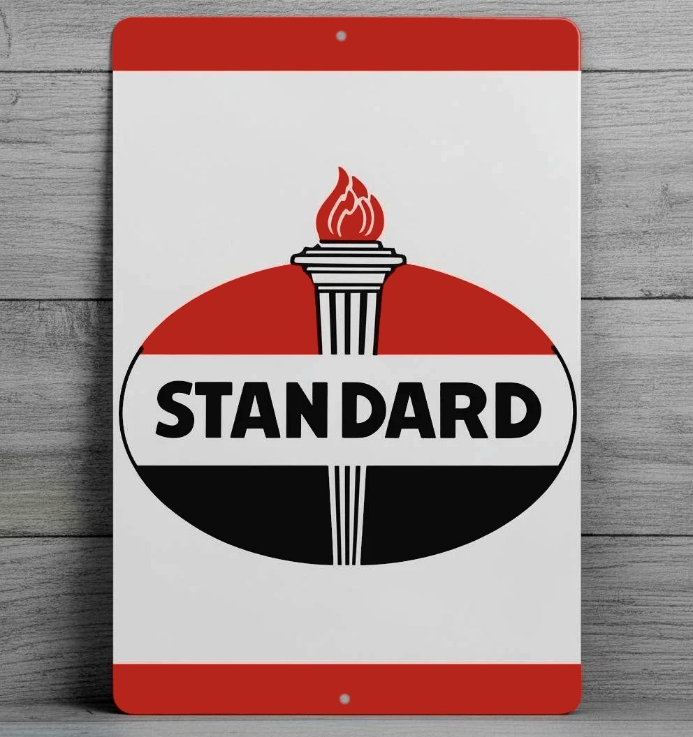 Standard Gasoline 12 x 18 Novelty Metal Sign Made In USA New!