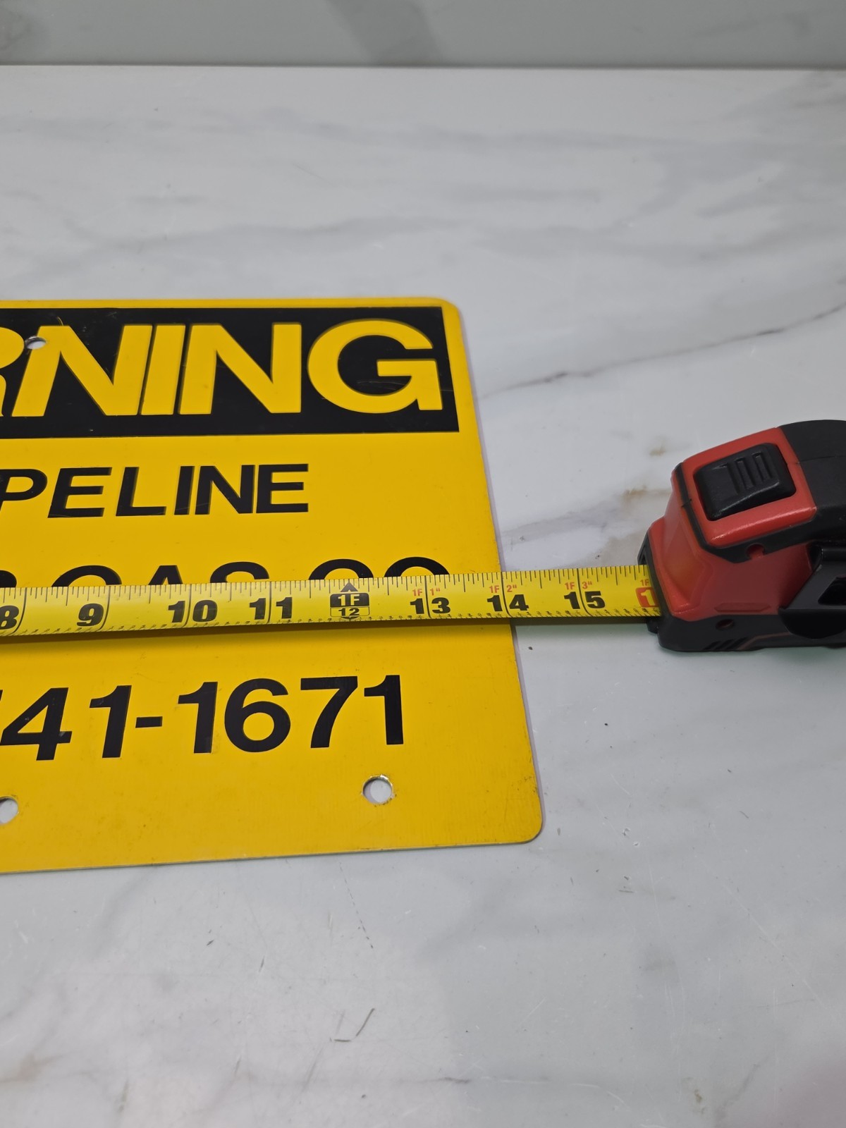 Vintage Painted Metal Sign Lone Star Gas Co. Warning