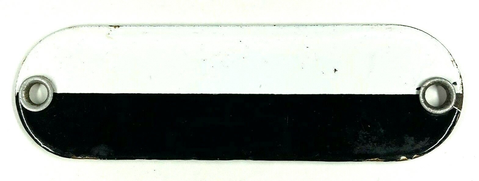 Vintage S-76 Solvent Porcelain Gas Fuel Oil Tag Sign Badge – Black, White & Red
