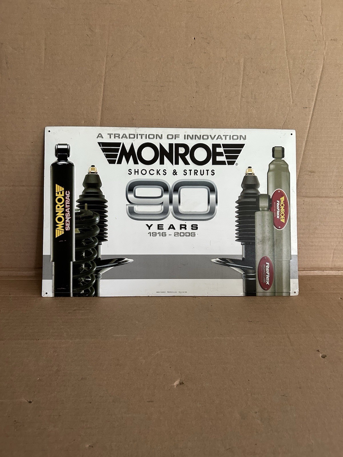 Monroe Shocks And Strut Metal Sign