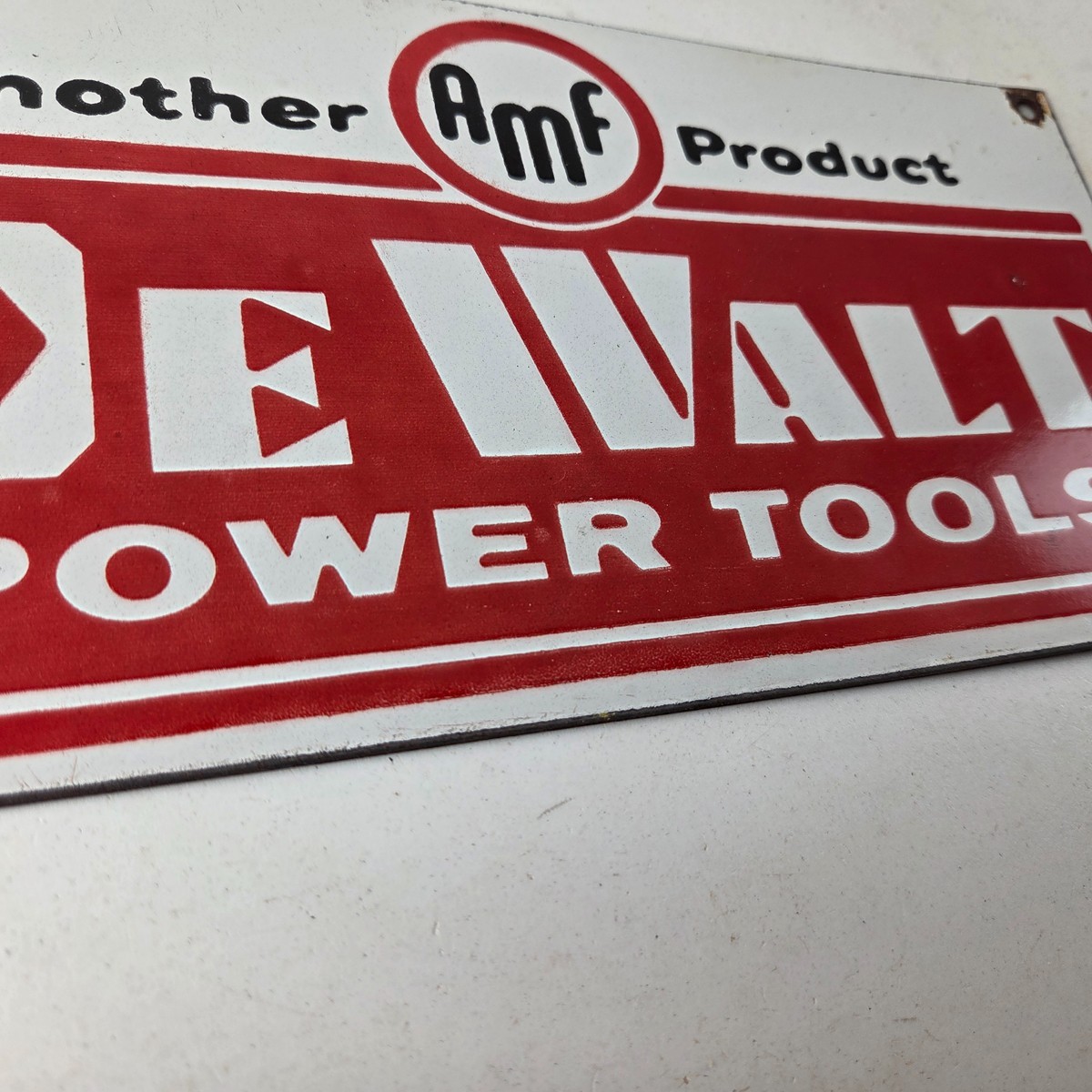 Vintage DeWalt Tools Porcelain Sign – Auto Klein Tools Mechanic Garage Shop Sign