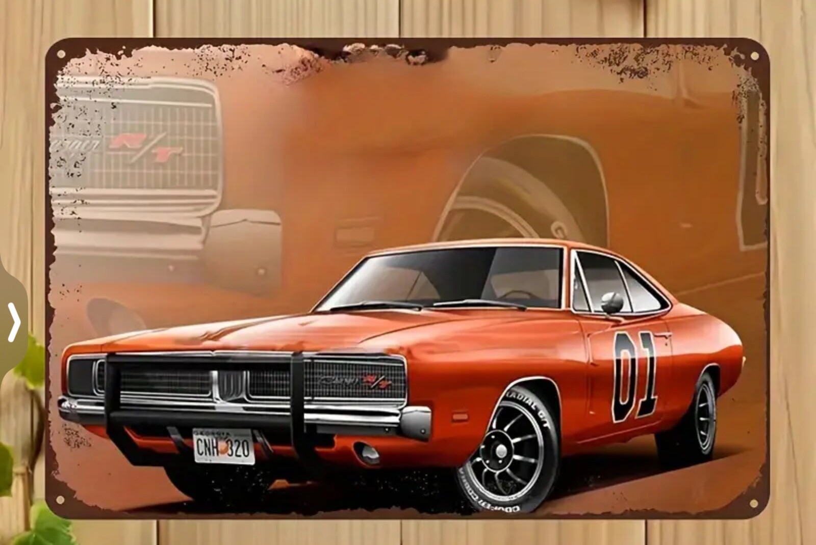 CLEARANCE-General Lee Collector’s Edition Metal Sign -12×8 NEW