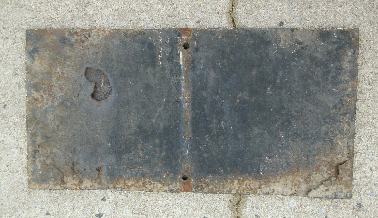 1890s Cast Iron Street Sign New Jersey Garden State Fort Elfsburg Quinton