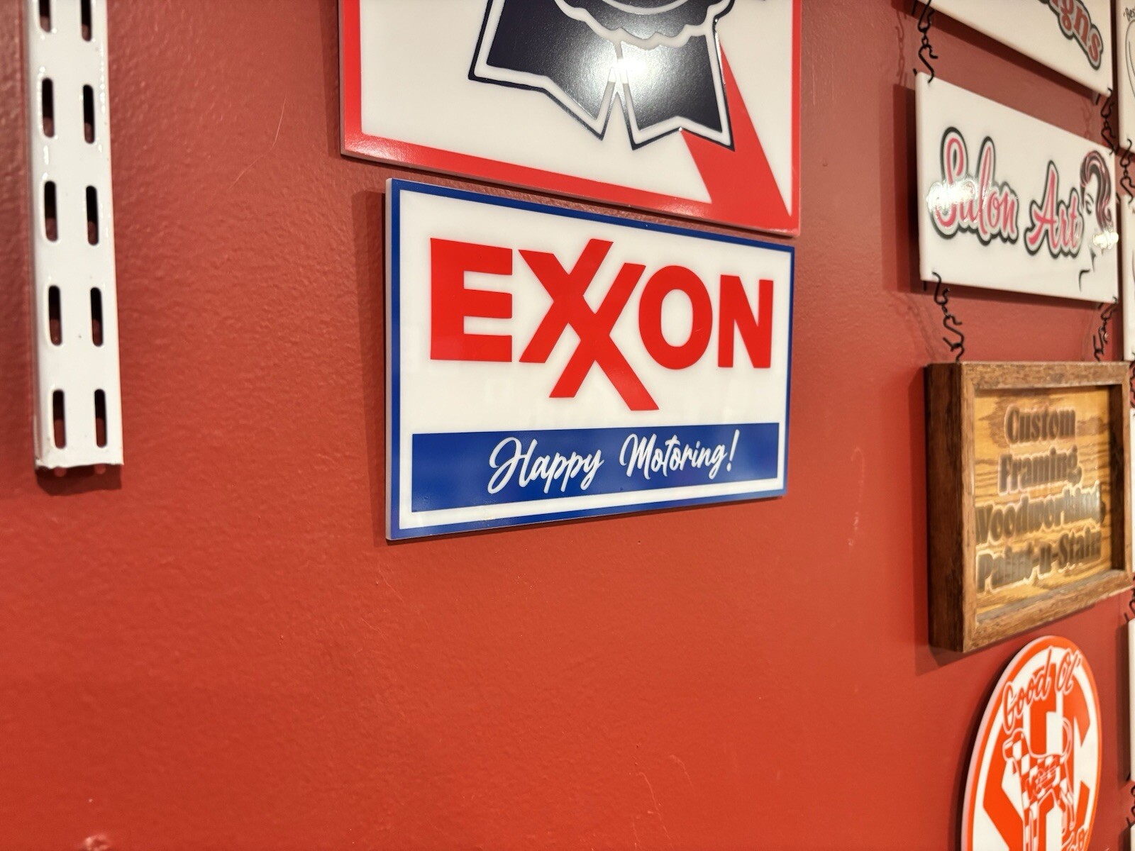 Handmade Chevron Acrylic & Vinyl Sign NOT Cheap Tin/NO Crummy Printing Oil & Gas
