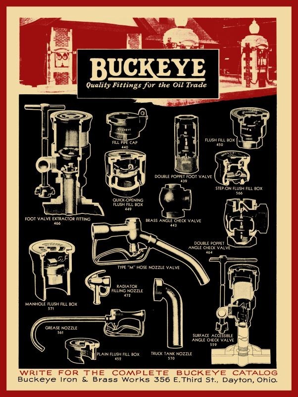 1931 Buckeye Iron & Brass Works, Dayton, OhiO NEW Metal SIGN: 12×16″ Ships Free