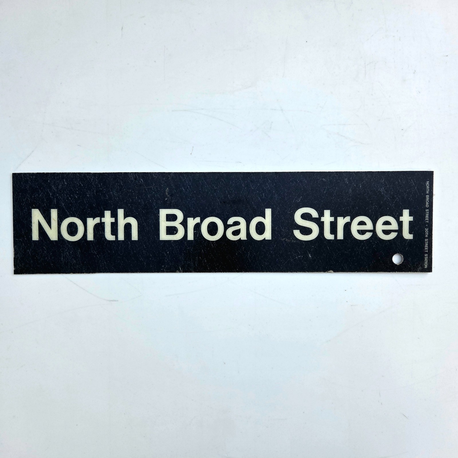 Vtg Septa Sign 30th St Station North Broad Street Double Sided Railroad Subway