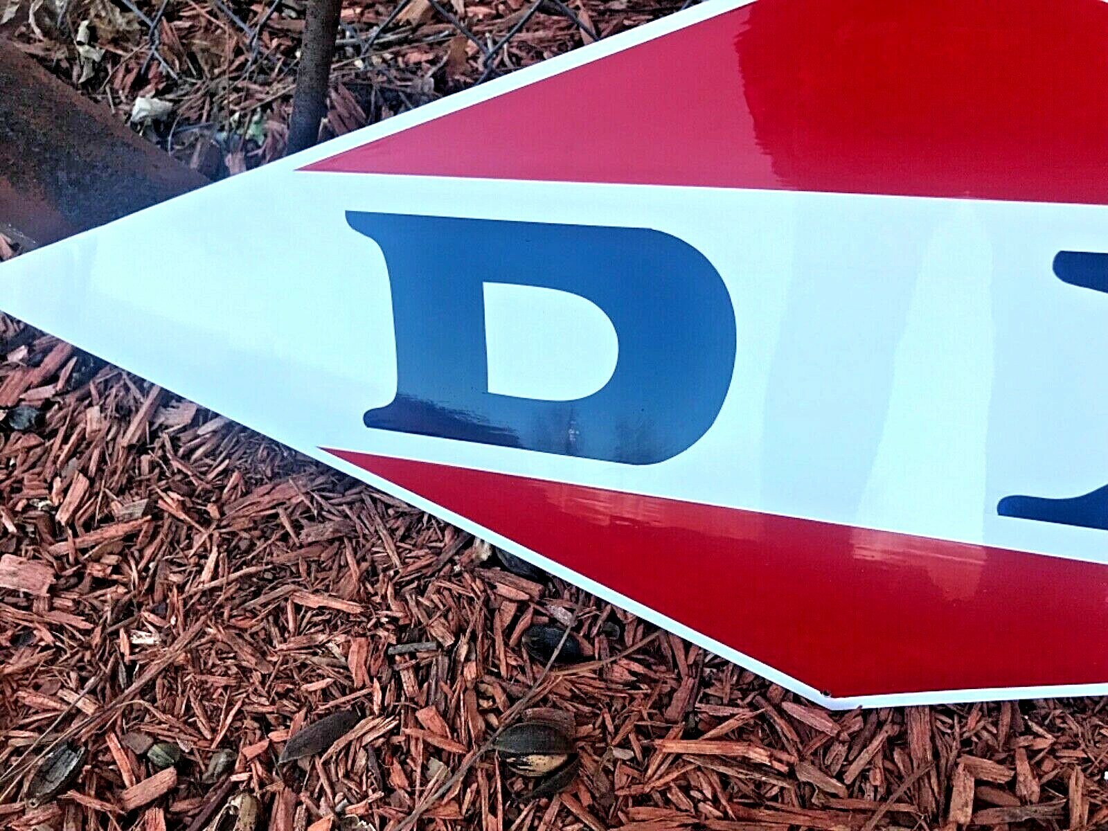 Vintage Old School Sty. DX Gasoline Oil Gas Station Car Truck Hand Painted Sign