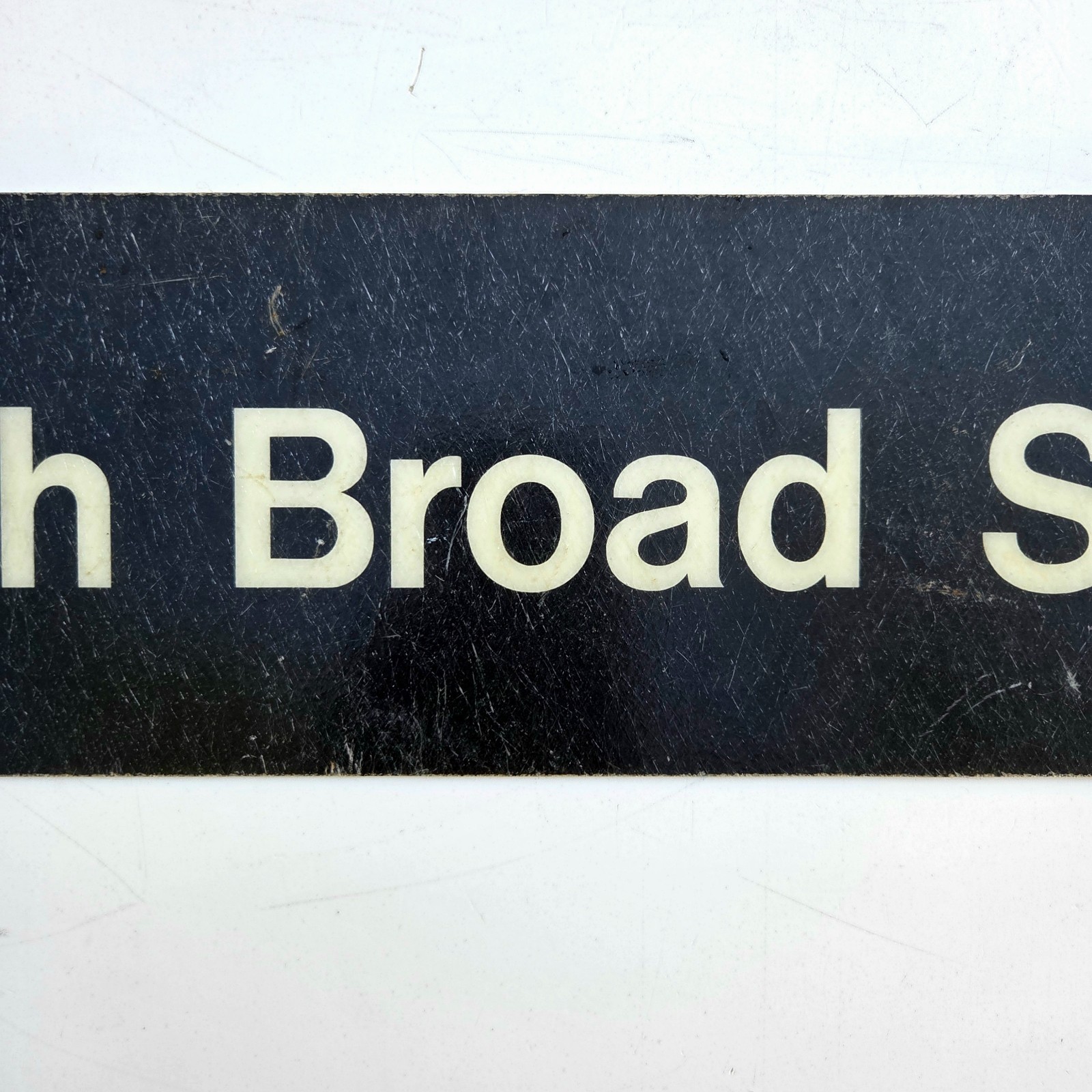 Vtg Septa Sign 30th St Station North Broad Street Double Sided Railroad Subway