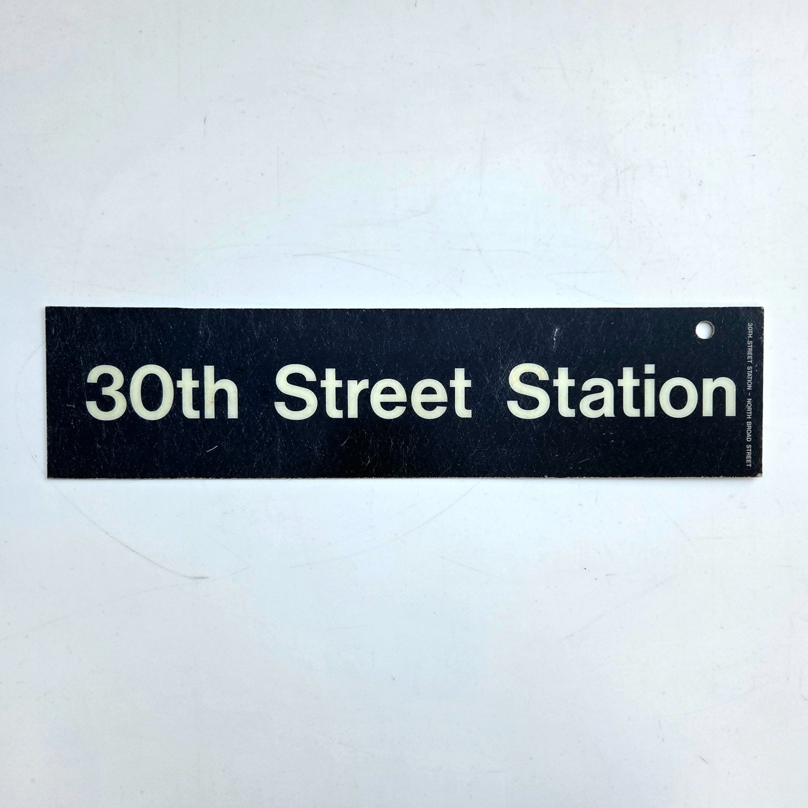 Vtg Septa Sign 30th St Station North Broad Street Double Sided Railroad Subway