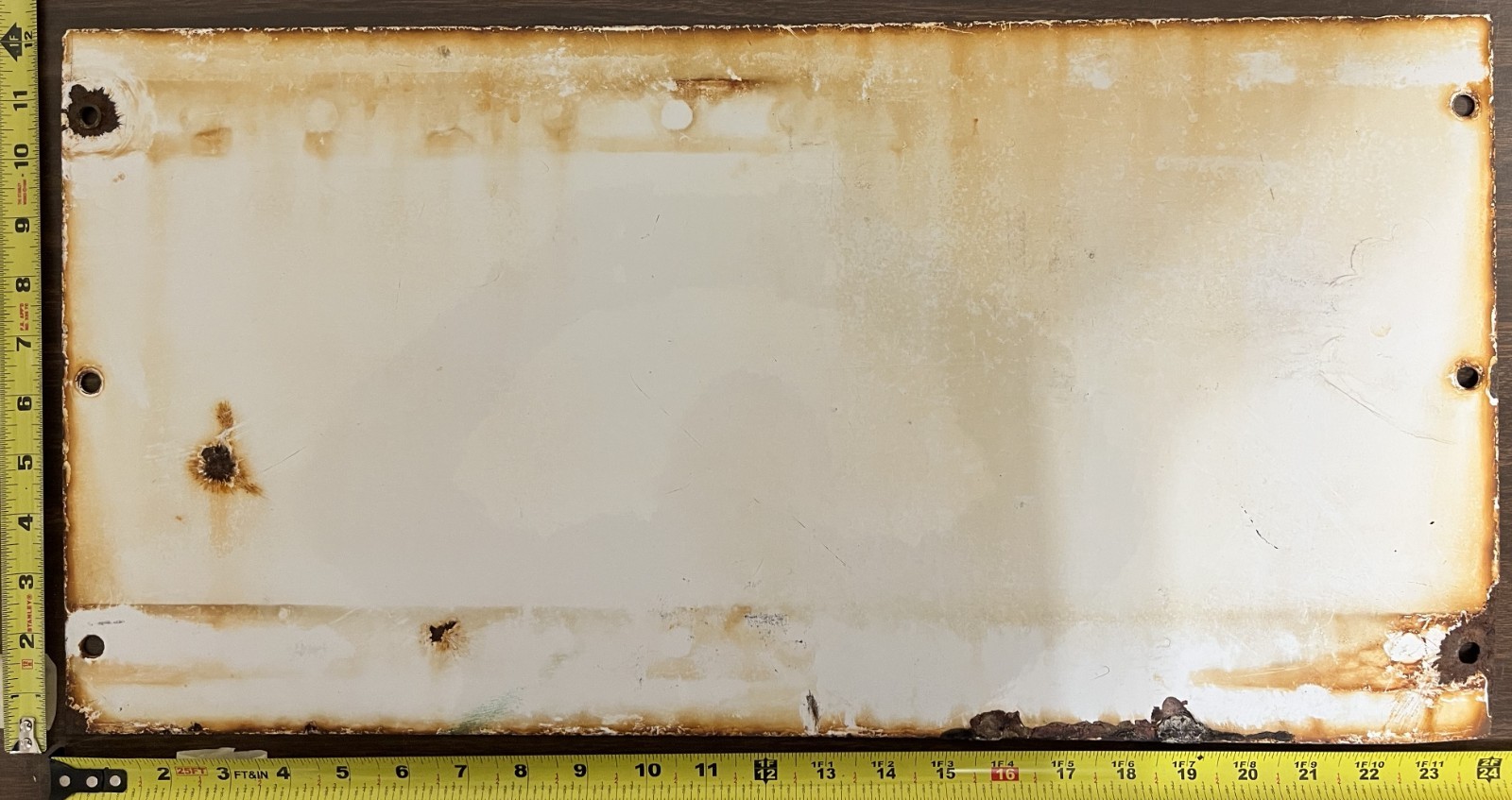 Vintage Porcelain Oil Field Sign – Union 76 Union Oil of California Leroy No-M4