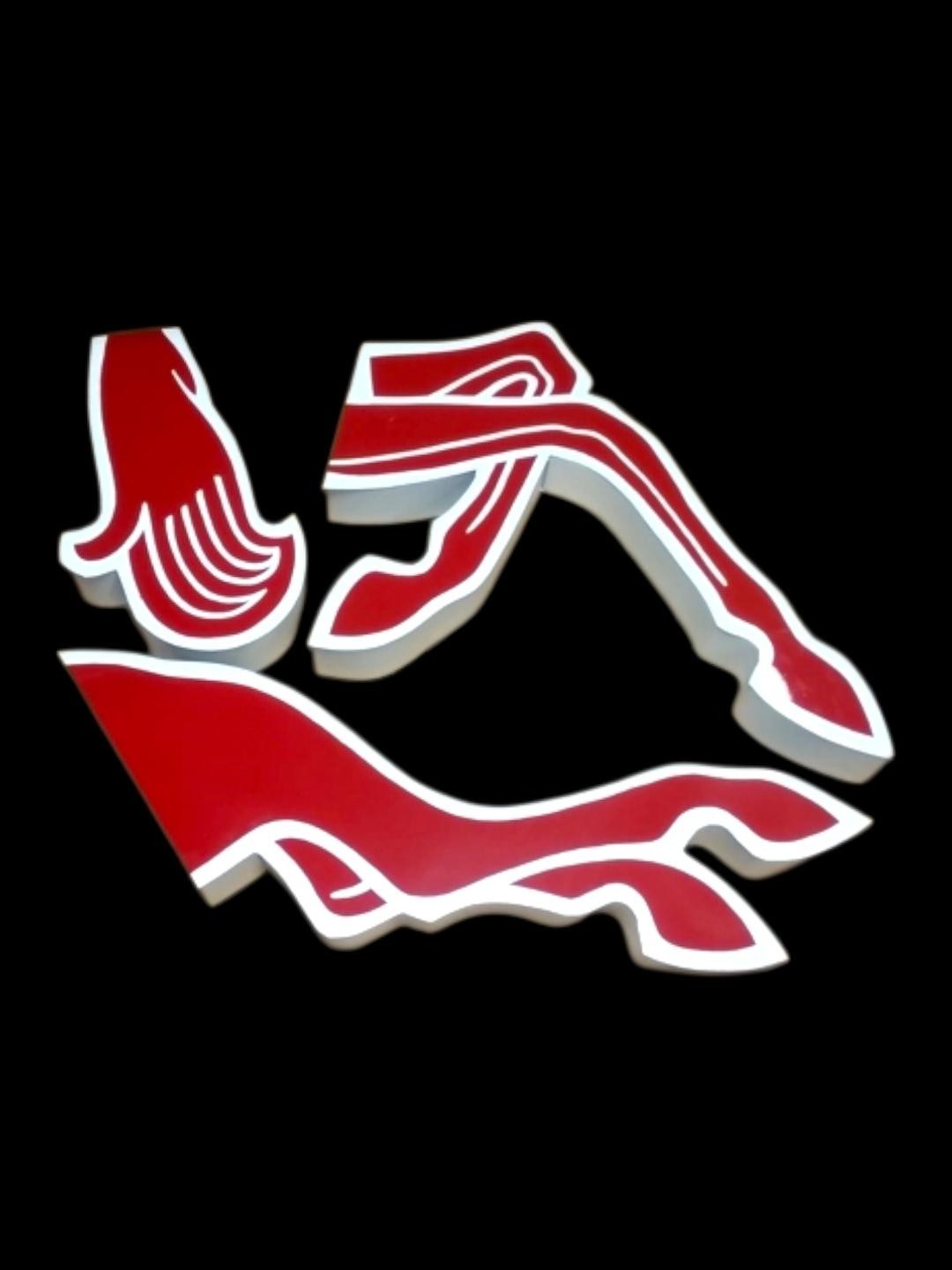 Reproduction Set Of Legs and Tail For 8ft Mobil Pegasus Sign / Mobilgas Pegasus