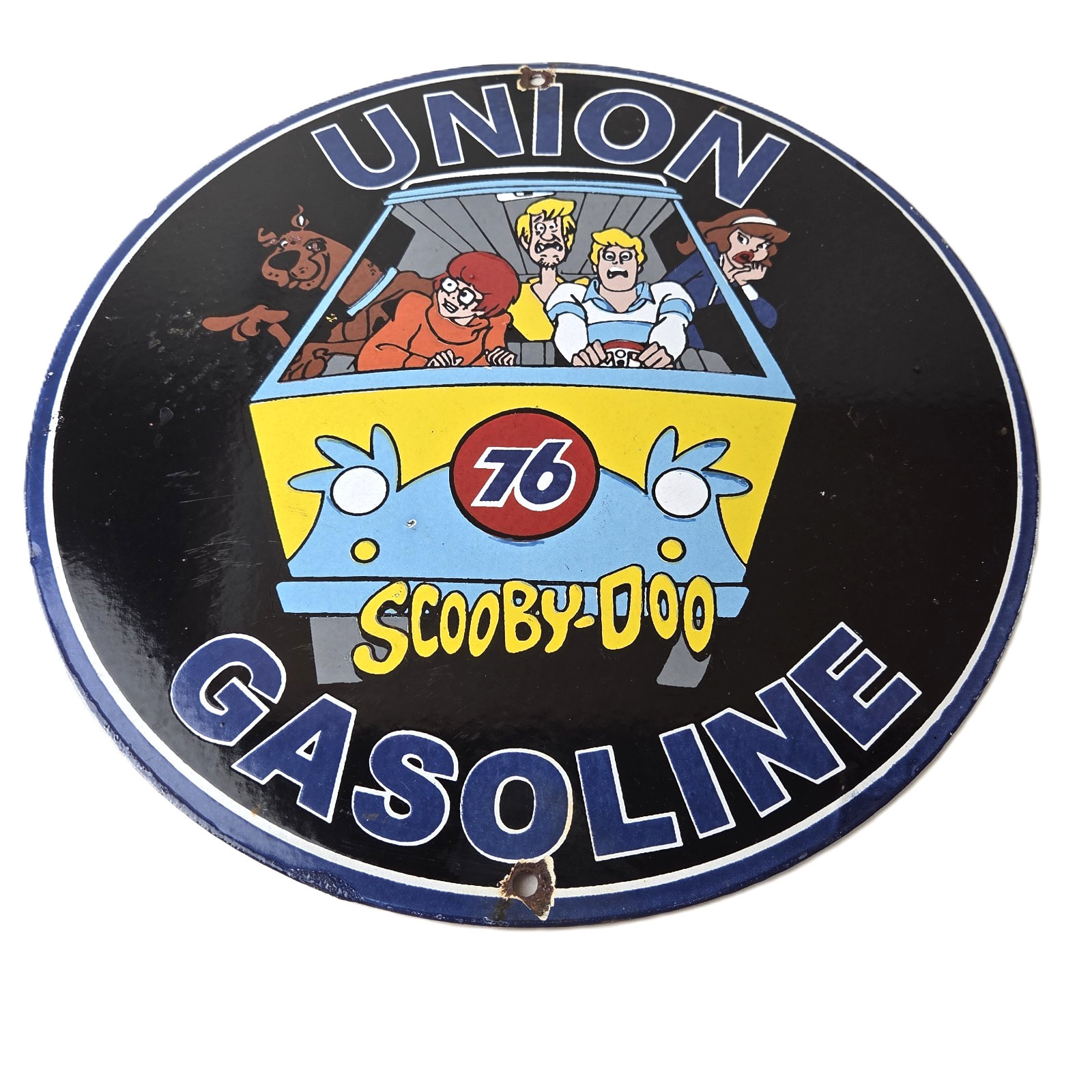 Vintage Union 76 Gasoline Sign – Scooby Doo Gas Pump Porcelain Sign