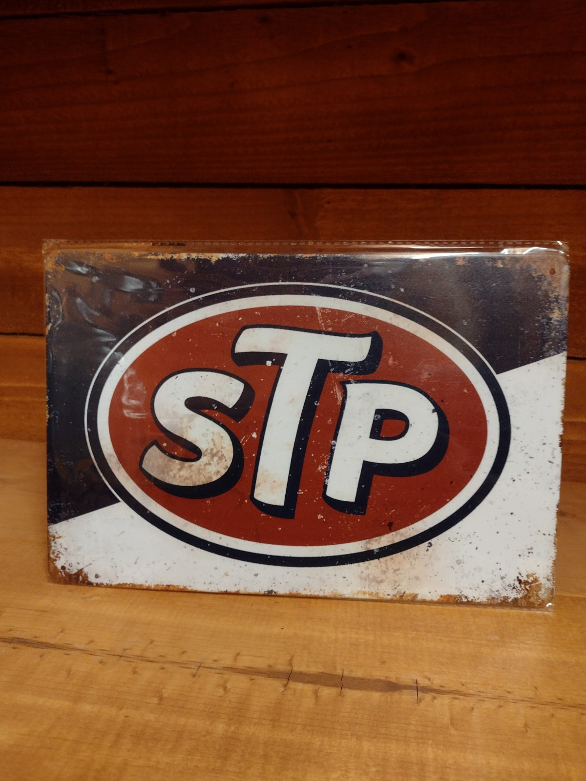 8 x 12 tin sign STP Oil Additive Man Cave