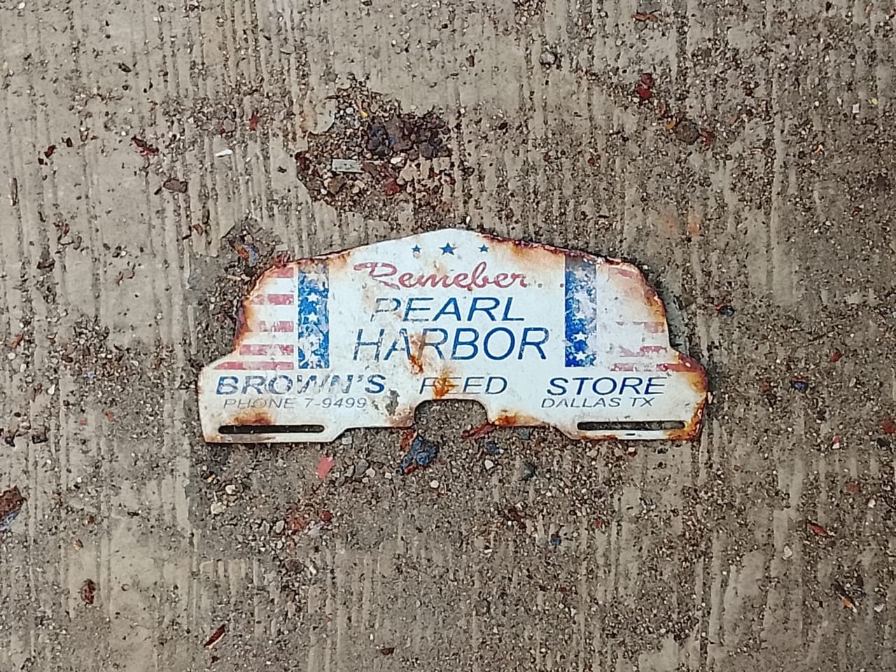 PORCELAIN HARBOR ENAMEL SIGN 8X5 INCHES