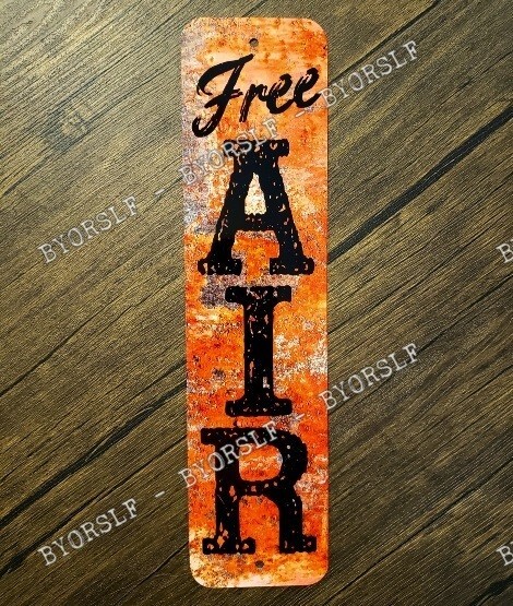 Metal Sign FREE AIR gasoline filling gas station petroliana petroleum petrol oil