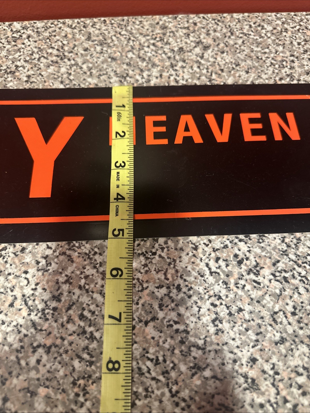 Plastic Street Sign Harley Heaven 5×23 Biker Cave Bar Decor Harley Davidson SH6