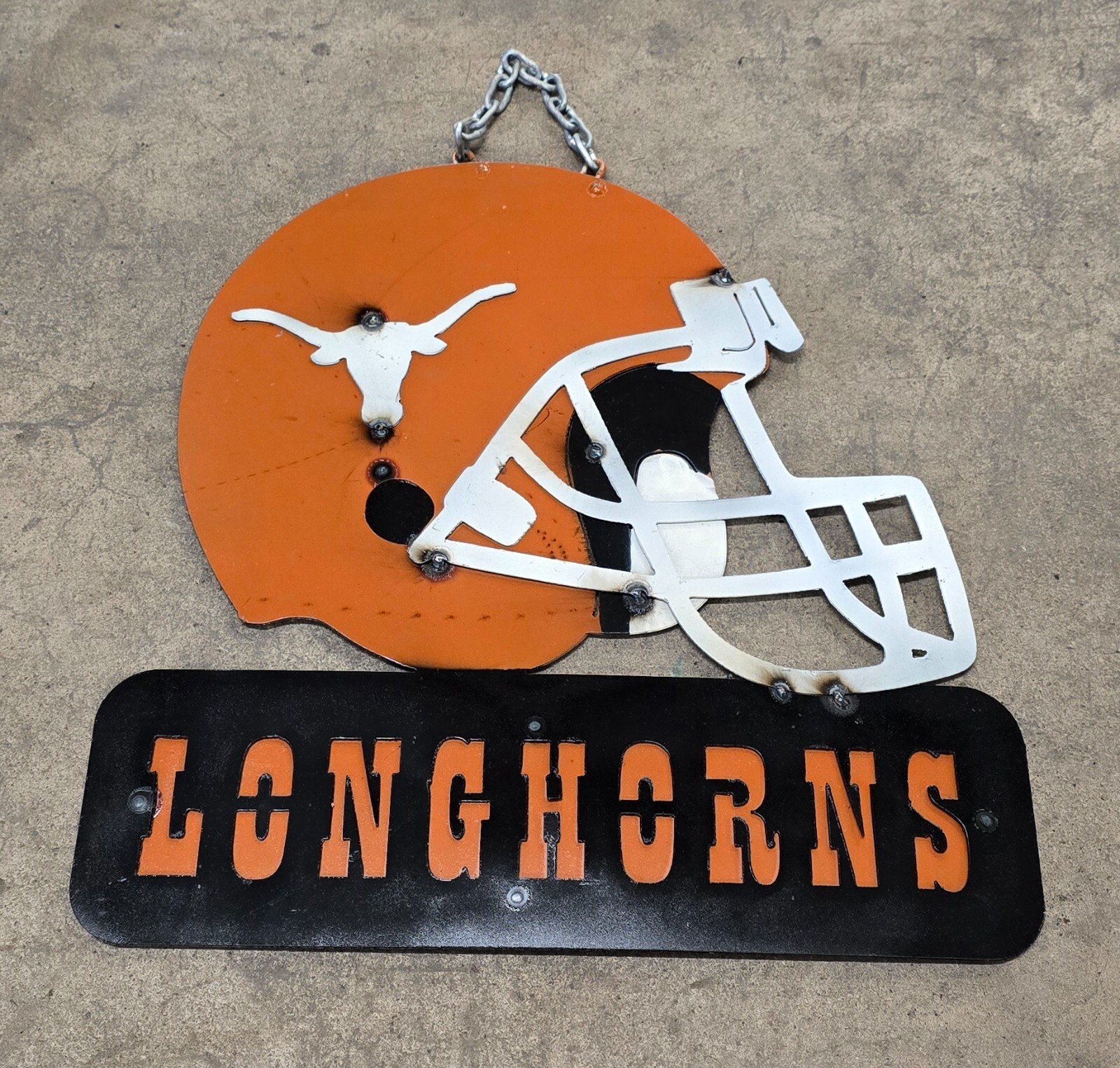 Metal TEXAS LONGHORNS Sign Game Room Man Cave Home Decor TEAM