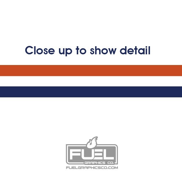 Gulf Oil and Gasoline Custom Premium Vinyl Decal 4-pack – 32″ x 2.625″