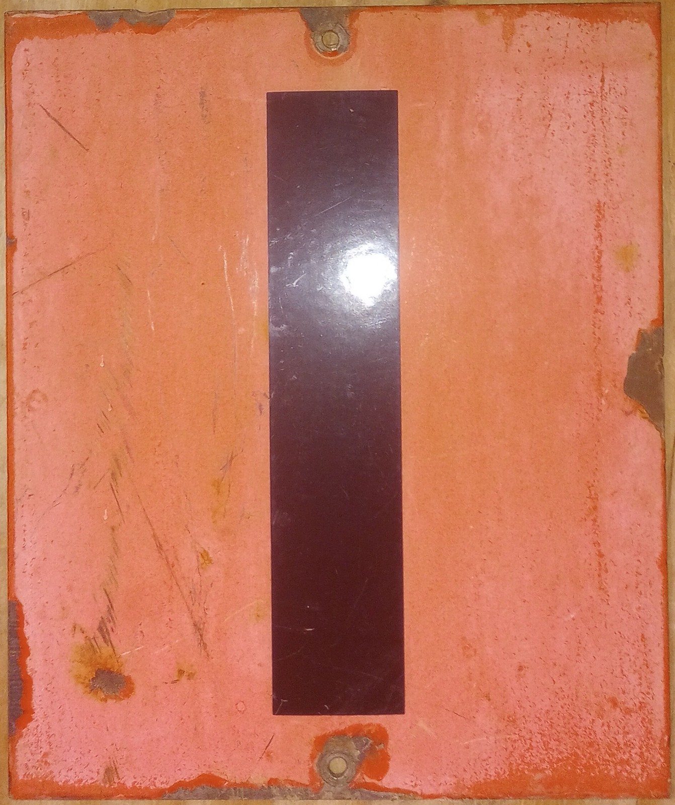 Vintage Porcelain Signs Unknown Usage Possibly Gas Station Sign 10″ W X 12″ T