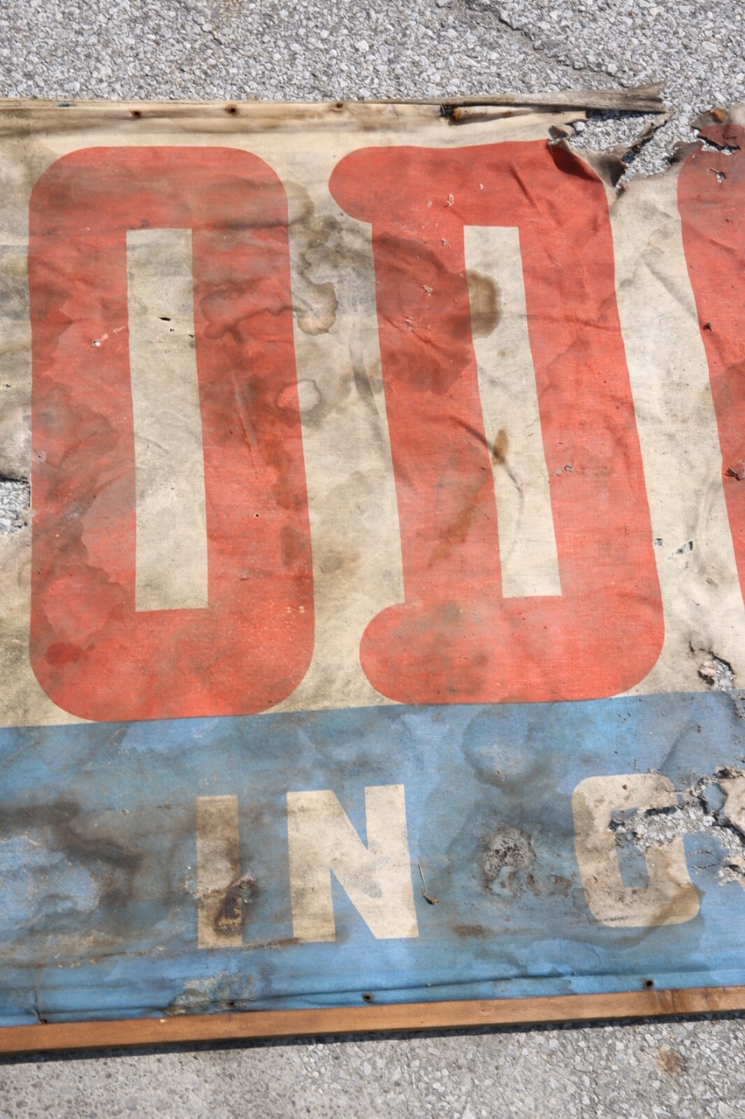 Dodge Texaco Fire Chief Gas Station vintage Sign Advertising Canvas Banner AS IS
