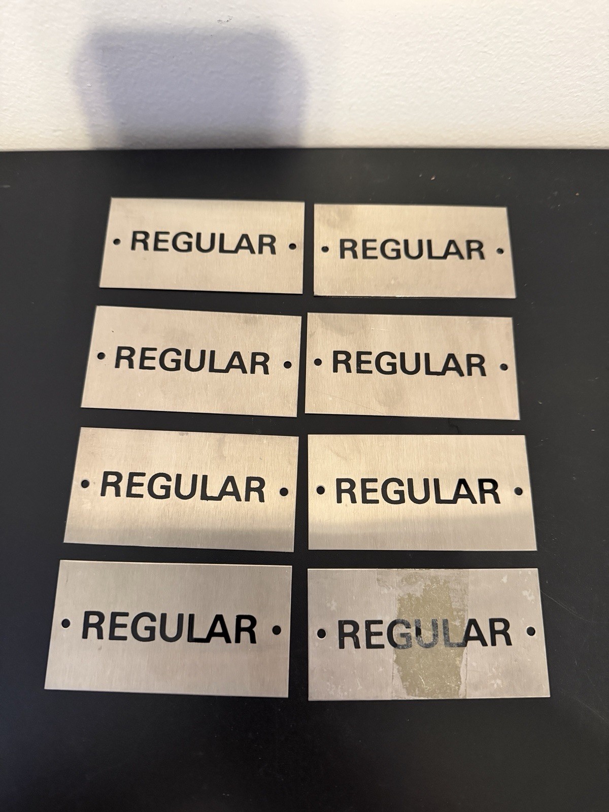 10pc Gas Pump Regular Metal Signs NOS