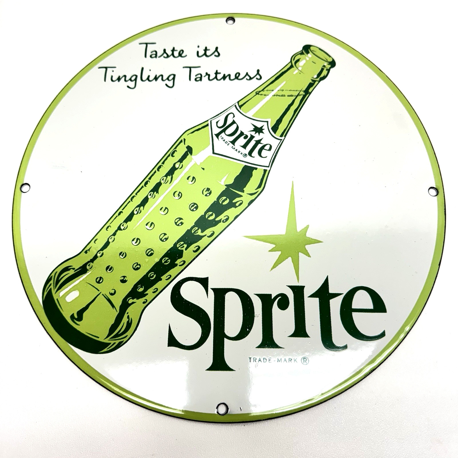 Sprite Soda -Vintage Porcelain Enamel Sign Service Station Pop – Americana