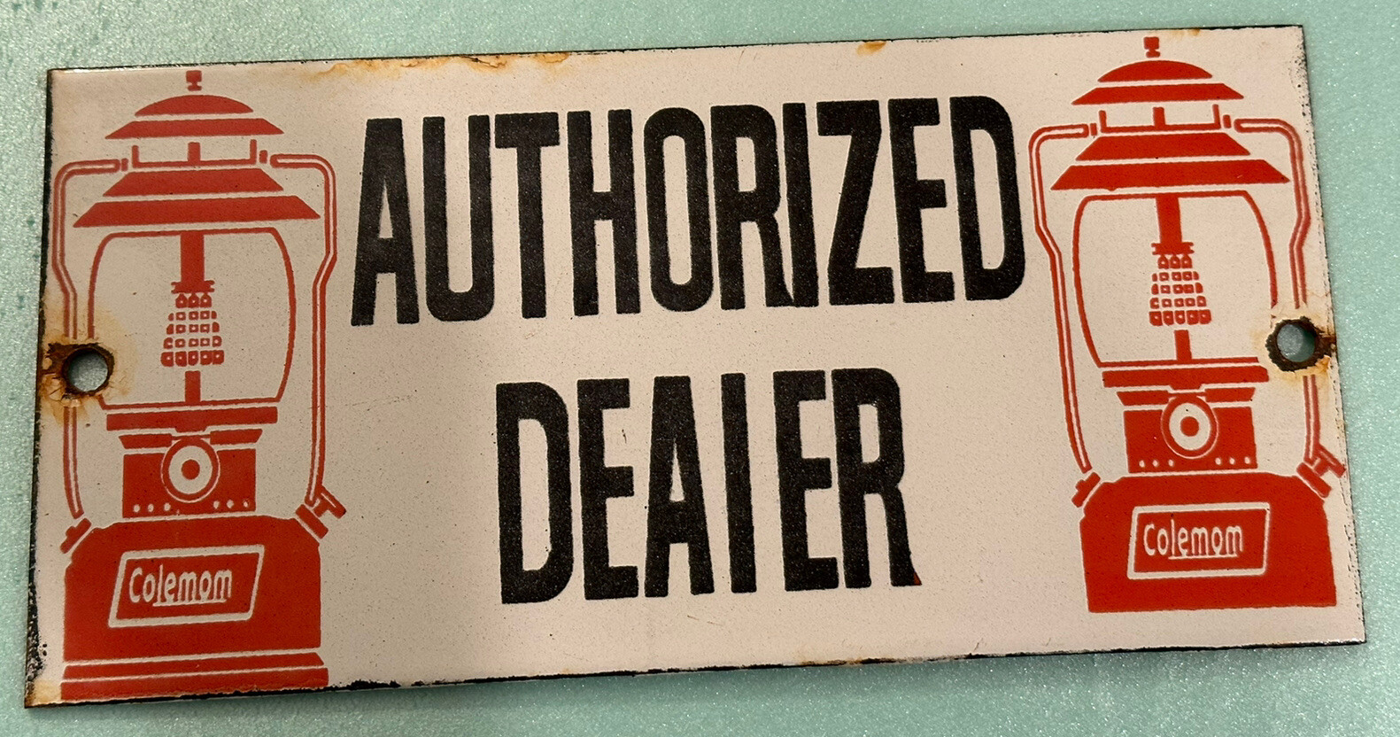 Porcelain Authorized Dealer Enamel Sign