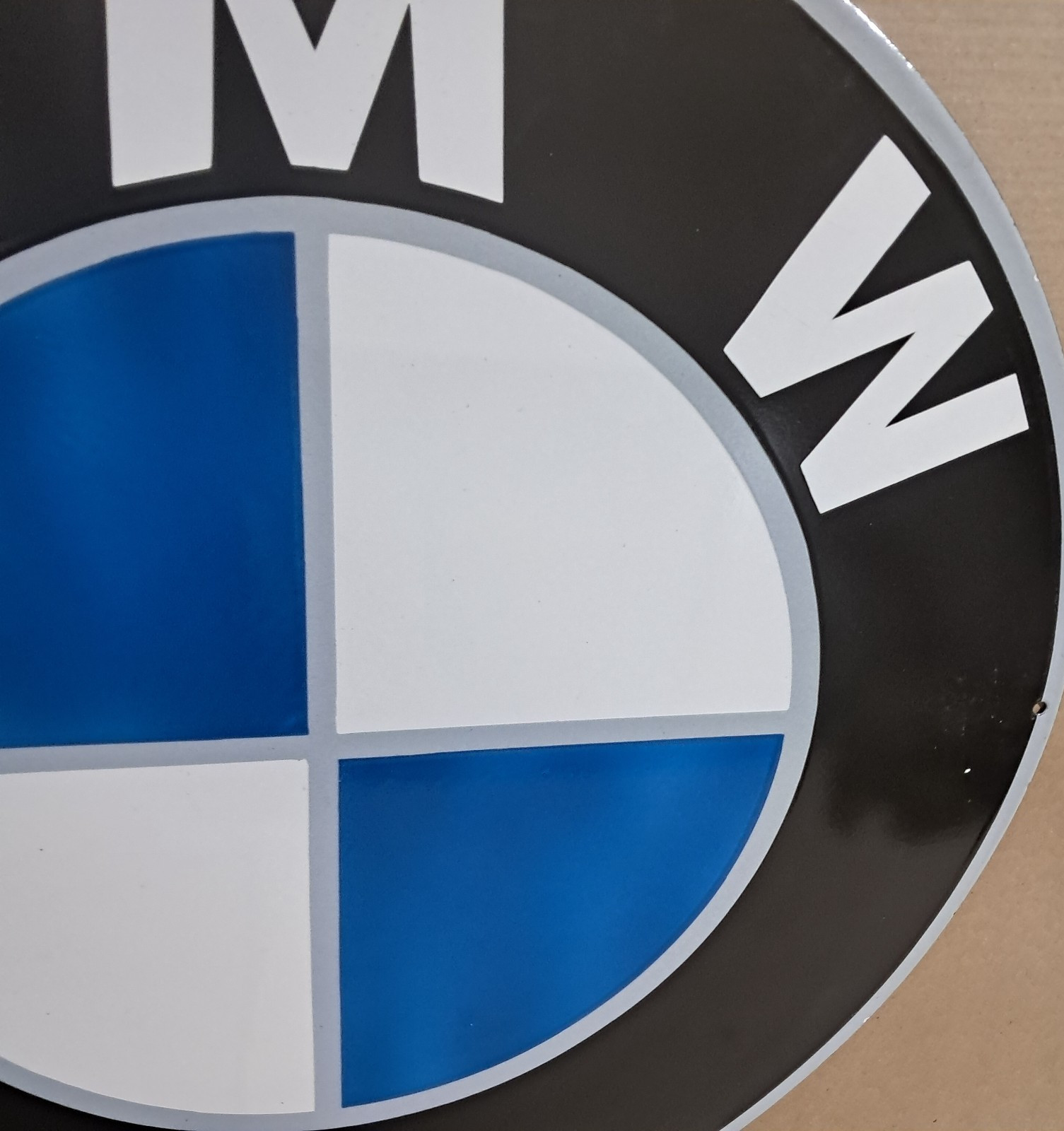 BMW porcelain Enamel Sign 30 x 30 Inches 1 Sided