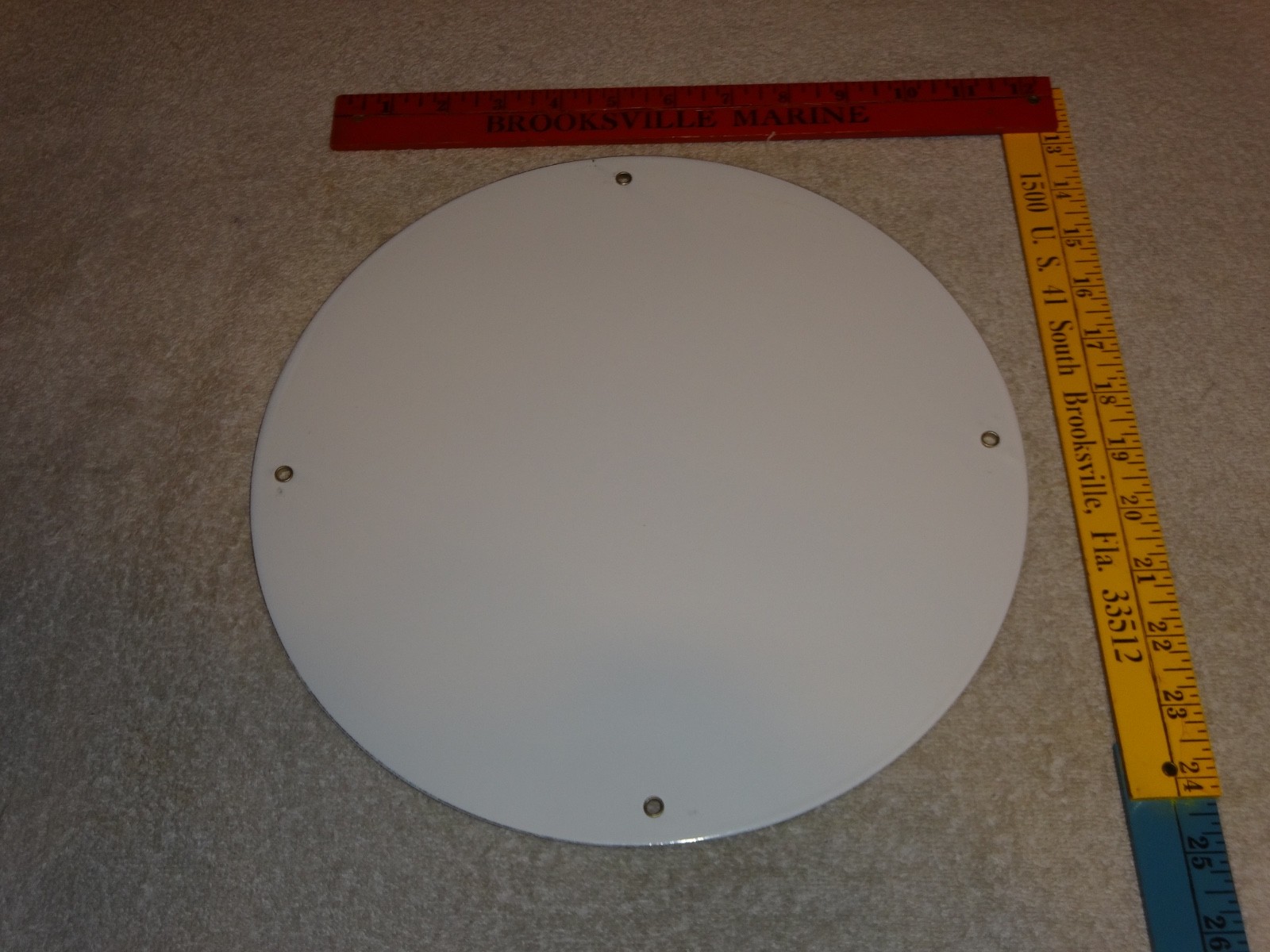 VINTAGE 1961 SINCLAIR TROPIC GASOLINE 11 3/4″ PORCELAIN METAL VERIBRITE SIGN CHI