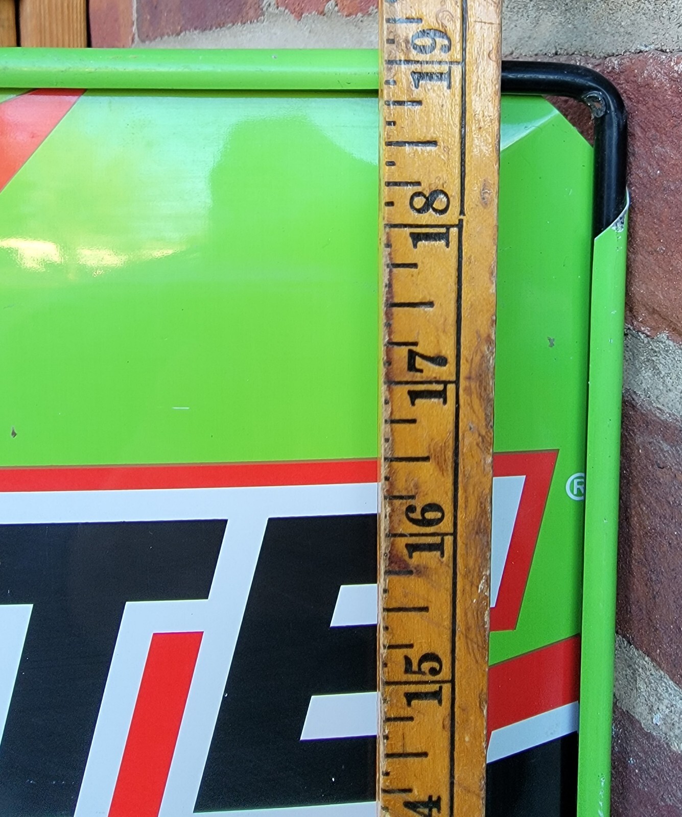 Interstate Batteries Metal Rack Topper Sign Gas Oil Advertising Garage Mancave