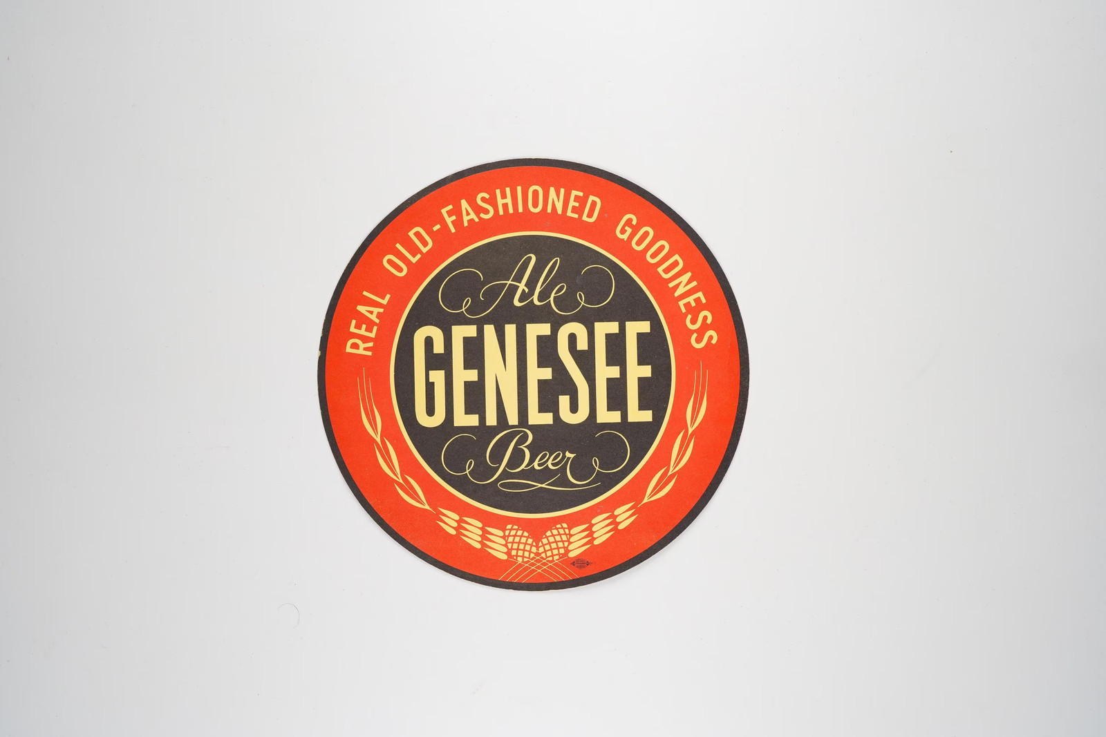 1960s Ale Genesee Beer Cardboard Sign