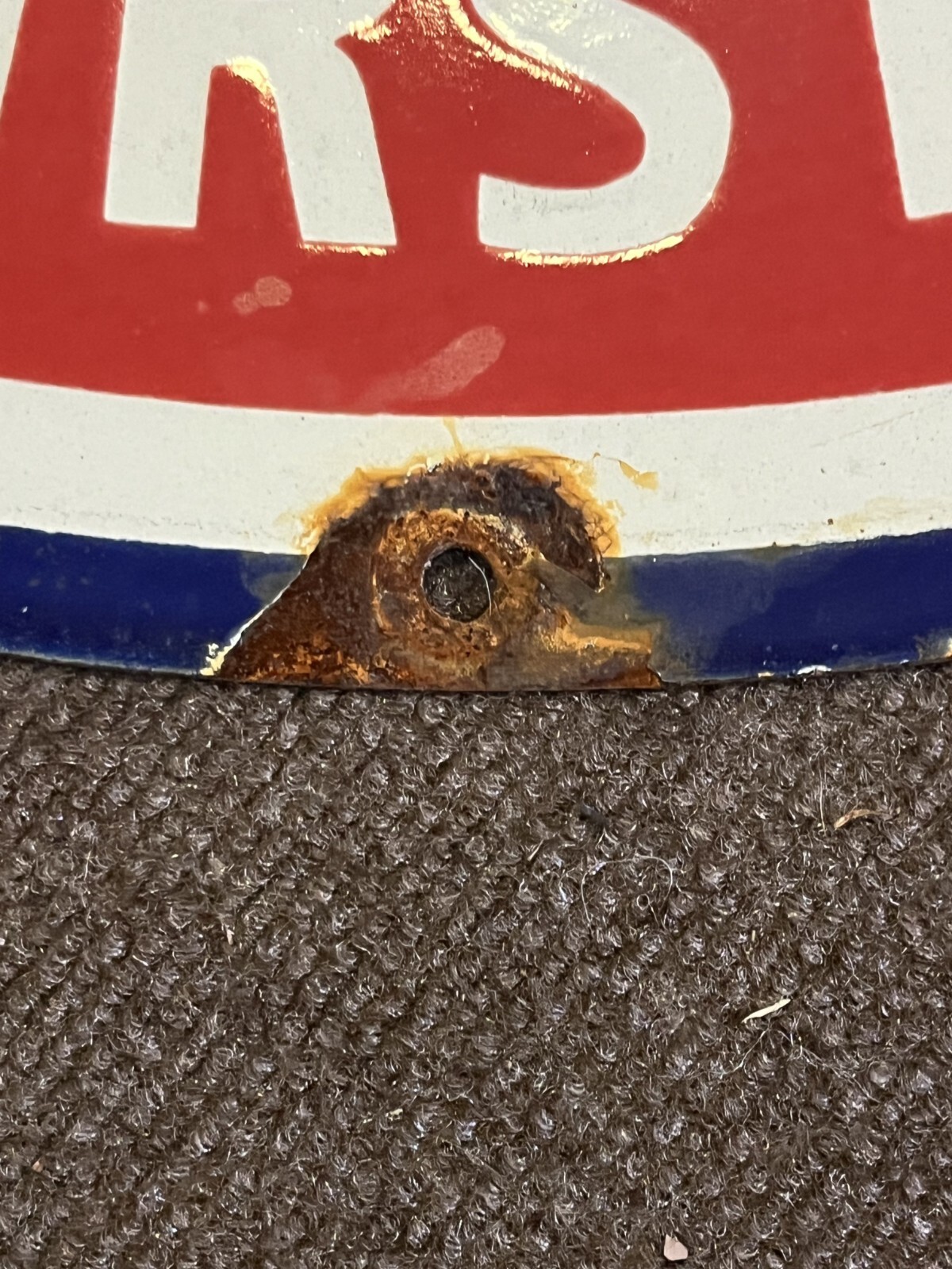Esso Happy Motoring 30 Inch Porcelain Sign