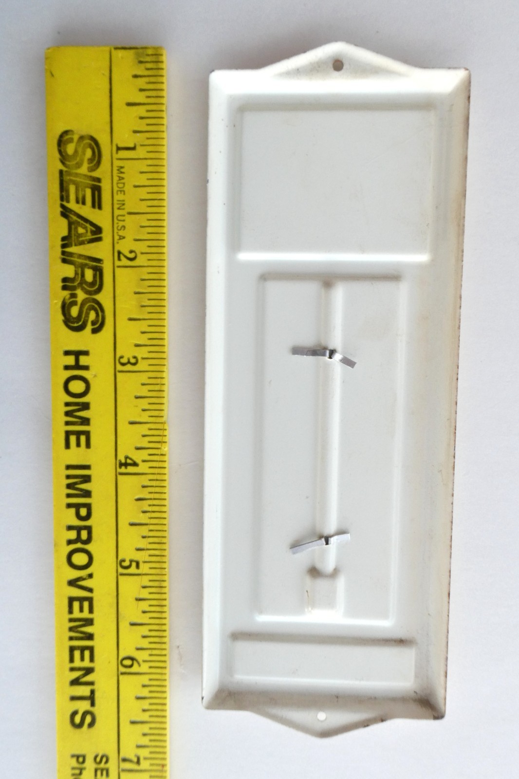 VTG Mobil Gas Erb Bros Used Cars Metal Thermometer Gas Station Advertising Sign