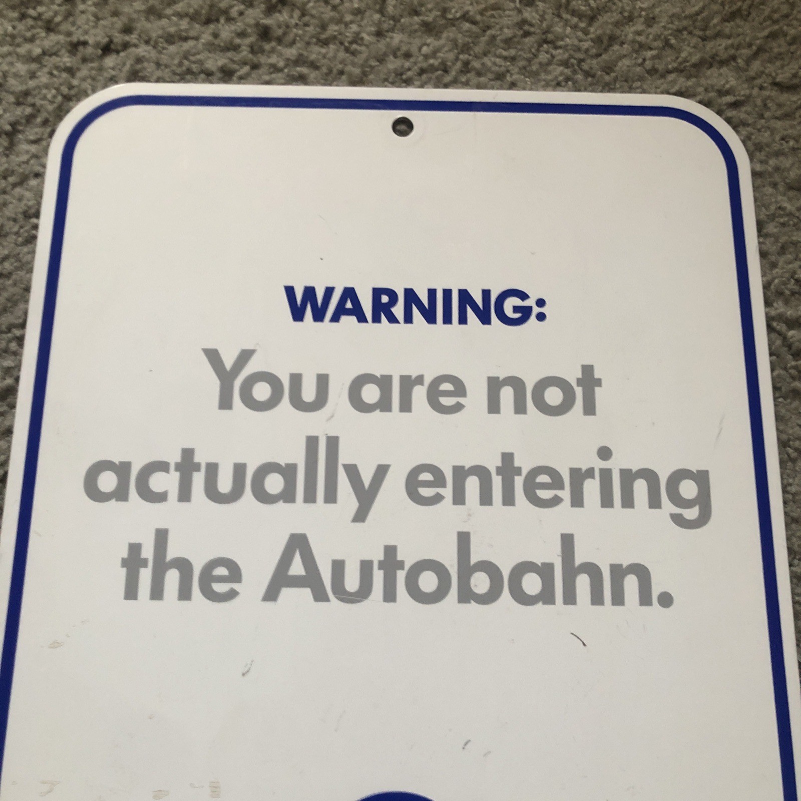 Volkswagen Sign – 2008 VW Autobahn For All Dealership Sales Metal Sign Display