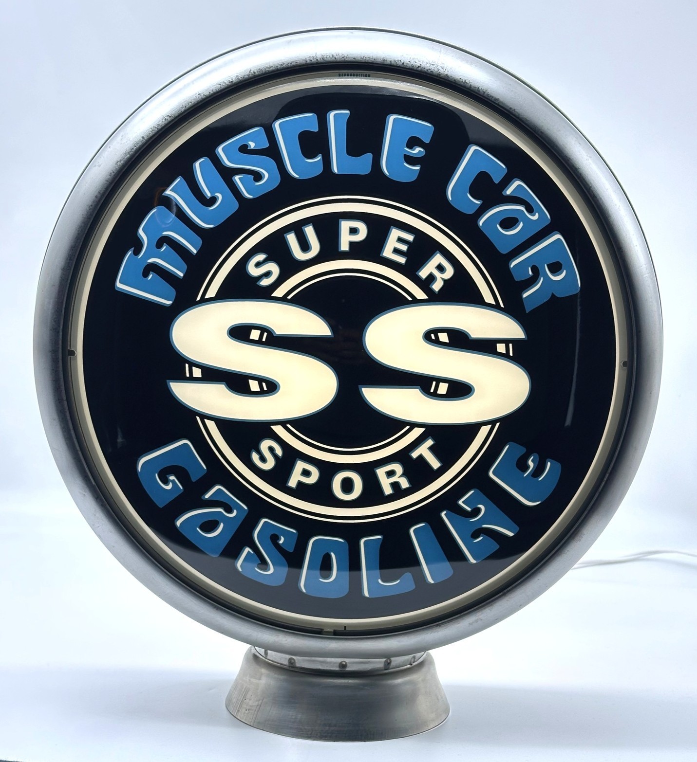 NEW SS MUSCLE CAR GASOLINE 13.5″ Gas Pump Globe – CHEVY SS FANS CK THIS OUT!